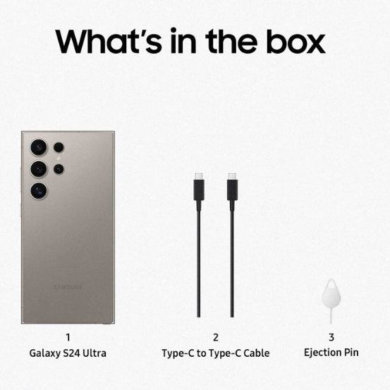Samsung Galaxy S24 Ultra 256GB Titan Grau